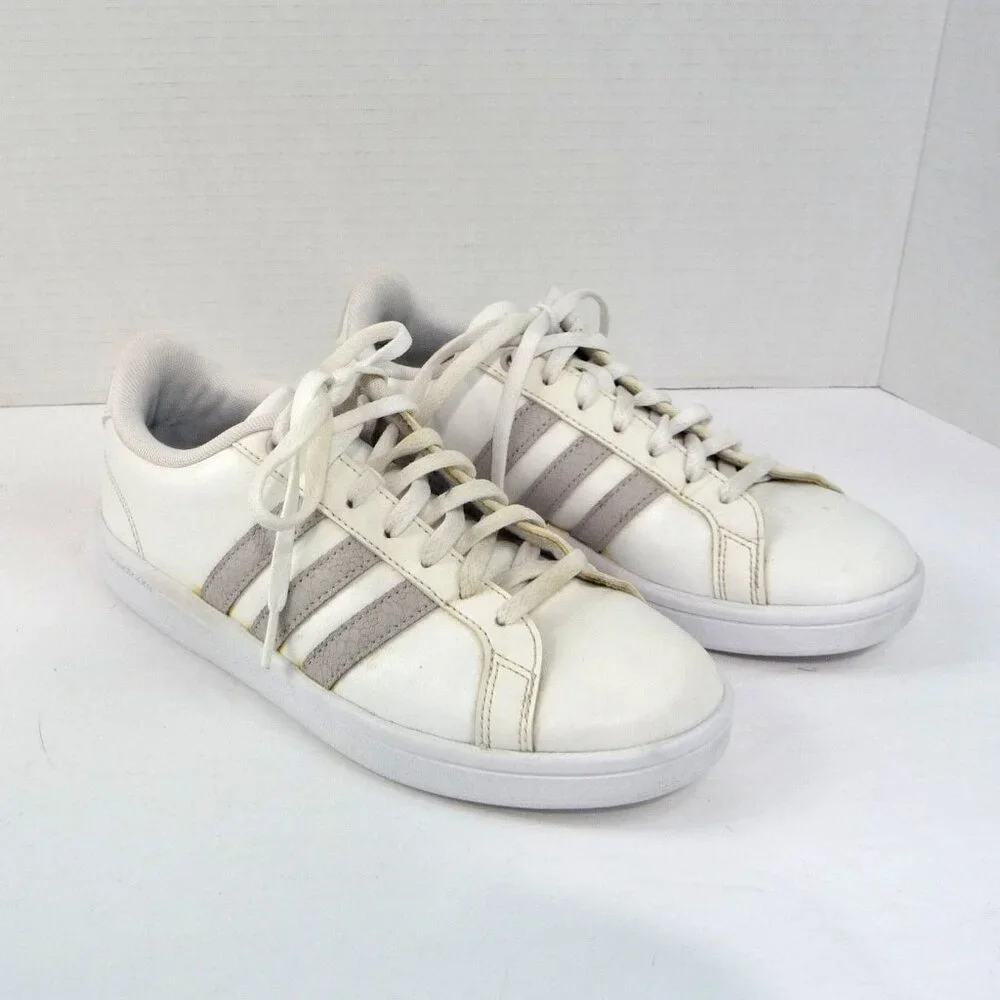 ADIDAS CLOUDFOAM LEATHER SNEAKERS SIZE 7